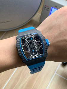 Orologio Meccanico Automatico di Lusso Stile Designer 5301 con Tourbillon in Fibra di Carbonio NTPT per Uomo - Product Image 3