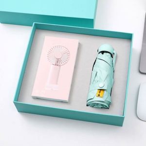 Parapluie promotionnel personnalisé avec logo et mini-ventilateur – Nouveautés 2025 – Accessoires personnels – Idées de coffrets cadeaux pour clients - Product Image 6