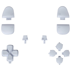 ชุดปุ่ม DIY สีขาวแบบดั้งเดิม ปุ่ม D-pad R1 L1 R2 L2 ปุ่มทริกเกอร์ ปุ่มแชร์ ปุ่มตัวเลือก ปุ่มหน้าจอ ครบชุด สำหรับจอย PS5 รุ่น BDM-030/040/050/060 - Product Image 2