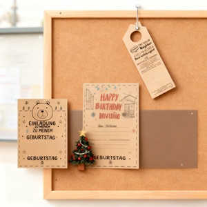 Cartes en papier kraft personnalisables avec logos, cartes <span class=keywords><strong>de</strong></span> vœux, cartes d'invitation, cartes <span class=keywords><strong>de</strong></span> remerciement colorées pour les petites entreprises. - Product Image 6