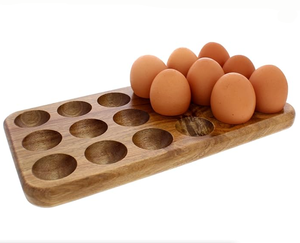 Portauova in Legno Ecologico Personalizzato per Mercato Agricolo, Utensili da Cucina e Decorazione per Frappè - Product Image 2