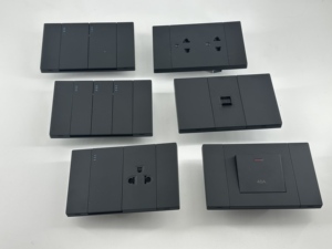 Nouvelle conception, interrupteur mural et prise à grand panneau de couleur noire, prise thaïlandaise, appareil domestique pour produits électriques - Product Image 3