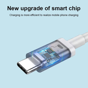 Cable de Carga Rápida USB C a C de 6 pies y 60W, Personalizado de Fábrica, Venta Caliente, para Auriculares, Material TPE - Product Image 3