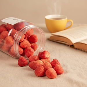 Fette di <span class=keywords><strong>Fragola</strong></span> Liofilizzate Huaran per Snack e Aggiunta a Cereali, Yogurt e Guarnizioni per Dessert - Product Image 3