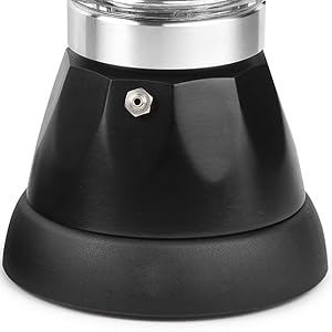 Cafetière à expresso italienne Cafetière électrique Moka Pot électrique pour café en poudre, 400 W, 3 <span class=keywords><strong>tasses</strong></span>, écran LED - Product Image 3