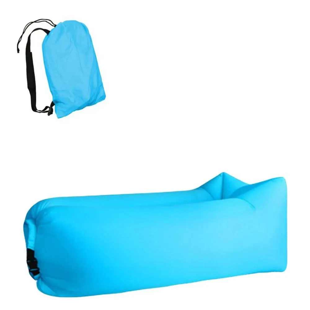 2021 트렌드 야외 제품 빠른 풍선 공기 소파 침대 좋은 품질 침낭 풍선 에어백 게으른 가방 비치 소파 Laybag