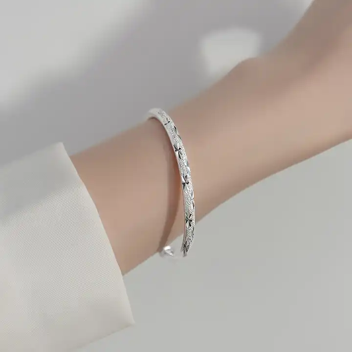 J Paper Silver Bracelet For Women – The Silver Essence