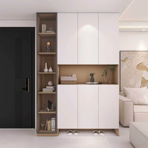 Unité de rangement modulaire personnalisée pour chaussures, organisateur d'entrée avec étagères interchangeables et siège - Product Image 1