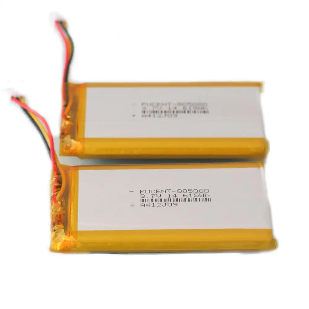 High quality custom lithium polymer battery 805080 3.7v 7.4v 11.1V 14.8wh 4000mAh li-ion rechargeable lipo battery