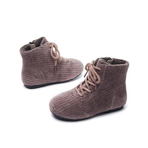 <span class=keywords><strong>Botas</strong></span> de invierno para niñas 2025, botines con <span class=keywords><strong>cordones</strong></span> y cremallera lateral con forro de algodón, <span class=keywords><strong>botas</strong></span> para niños - Product Image 3