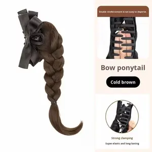 Perruques droites nouvelles perruques <span class=keywords><strong>de</strong></span> mode pour les femmes imperméable à l'eau i-tip cheveux Style européen et américain haute <span class=keywords><strong>queue</strong></span> <span class=keywords><strong>de</strong></span> <span class=keywords><strong>cheval</strong></span> perruque - Product Image 3