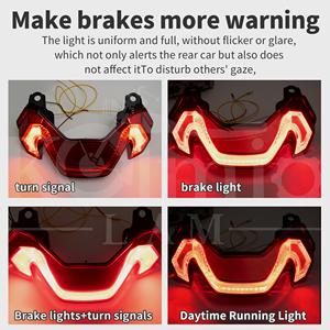 Feu arrière LED intégré KOLMIO-LAM homologué E-Mark avec clignotants et feu stop pour <span class=keywords><strong>Kawasaki</strong></span> Z900 Z <span class=keywords><strong>900</strong></span> SE 2025 2026 – Vente en gros - Product Image 3