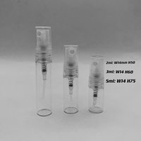 Flacon pulvérisateur vide 2ML 3ML 5ML en verre, petits vaporisateurs de parfum rechargeables 2cc, Mini flacons de parfum en verre, vente en gros