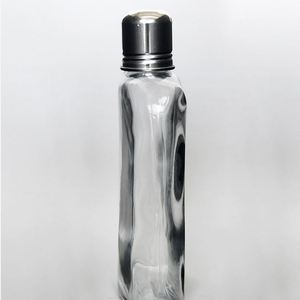 Bouteille en verre plate en forme de flacon de 100 ml, 200 ml, 250 ml, 350 ml pour <span class=keywords><strong>whisky</strong></span> et liqueur avec bouchon en liège pour bar et mariage - Product Image 3