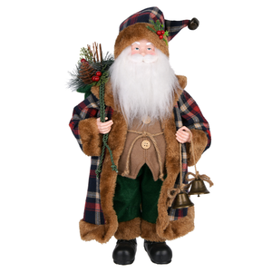 אספקה ישירה מהמפעל של קישוטי חג מולד יוקרתיים של סנטה קלאוס שחור בגובה 1.5 מטר - Product Image 2