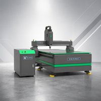 XUNKE 1325 CNC Router Mach3 Single ATC 4*8ft 3.2kw Mesin Pemotong Kayu ACP ACM Presisi Tinggi Kebisingan Rendah Spindle Handal