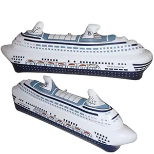 Promosyon özelleştirilmiş OEM PVC şişme küçük yolcu gemisi model oyuncaklar satılık