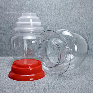 Grosir kotak kemasan makanan penutup stoples makanan hewan peliharaan dengan tutup wadah kue plastik untuk membuat makanan penutup dan acar sayuran - Product Image 6