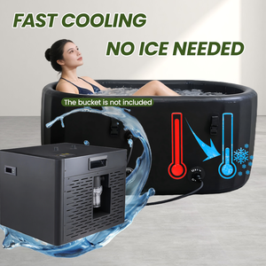 Refroidisseur d'eau ZT 1/3HP, équipement de refroidissement par eau, refroidisseur de bain de glace pour la récupération sportive des athlètes - Product Image 4