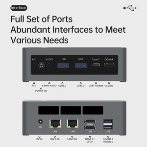 Mới oculink <span class=keywords><strong>Mini</strong></span> PC Gamer AMD ry-zen ai 9 HX 370 365 Pro 360 usb4 2x2.5G LAN 2xpcie4 Máy tính để bàn win11 <span class=keywords><strong>mini</strong></span> máy tính chơi game wifi6e - Product Image 3