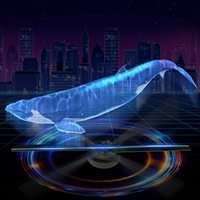 Vente flash : Ventilateur holographique 3D 42 cm avec LED intégrées, Wi-Fi, projecteur multi-usages