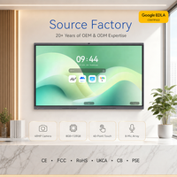 Tableau blanc interactif intelligent 65/75/86/98 pouces Ultra HD 4K Écran plat LED tout-en-un Caméra 48MP Android 16.0 Google EDLA