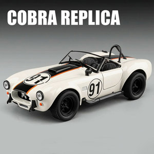 Modellino in Metallo Shelby 427 <span class=keywords><strong>Cobra</strong></span> Scala 1:22 con Luci, Suoni e Funzione Pull-Back - Auto Sportiva Die-cast - Product Image 1