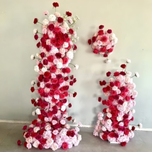 Arco <span class=keywords><strong>de</strong></span> Flores Artificiales <span class=keywords><strong>de</strong></span> Seda en Capas, Decoración para Bodas y Fiestas, Económico - Product Image 6