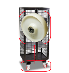 100mm 125mm 150mm <span class=keywords><strong>200mm</strong></span> Roulette pivotante robuste Blanc Pa <span class=keywords><strong>Nylon</strong></span> Roulette roues en plastique durralble transpalette - Product Image 1