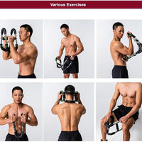 PINJIAN Appareil de musculation pratique en U, multifonctionnel et réglable, avec ressort, pour l'entraînement physique et l'expansion pectorale