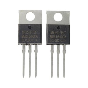 Diodo de Recuperación Ultra Rápida MUR1640CA MUR1640, 16A 400V TO-220, Diodo Rectificador de Potencia - Product Image 1