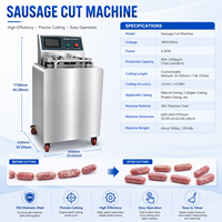 Máquina Industrial Automática para Enlazar Salchichas |   Equipo de Alta Velocidad para Cortar y Retorcer Salchichas para el Procesamiento de Carne
