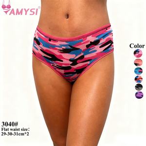 3040 #   Ropa Interior Sexy de Moda 2026, Diseño Floral, Seda de Leche, Tejido de Punto, Bragas de Cintura Elástica para Mujer, Tangas para Adolescentes - Product Image 1