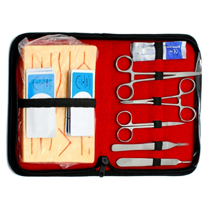Kit de Práctica de Sutura para Estudiantes de Veterinaria, Almohadilla de Silicona, Instrumentos de Acero Inoxidable con Estuche de Transporte, Proveedor Mayorista - Product Image 1