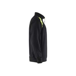 BLAKLADER - 335311589933XXXL Sweat 2 tons demi-zip Noir/Jaune-EAN 7330509597248 WORK HOODIES - Product Image 4