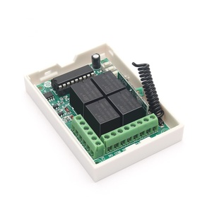 12V 4-kênh không dây điều khiển từ xa <span class=keywords><strong>Transmitter</strong></span> <span class=keywords><strong>Receiver</strong></span> 4 phím học tập cho động cơ với điều khiển từ xa thiết bị chuyển mạch - Product Image 2