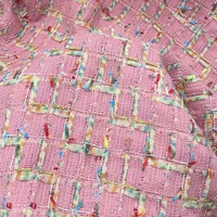 Tissu en tweed à motifs colorés automne-hiver 410G-adapté à la fabrication d'oreillers de robe
