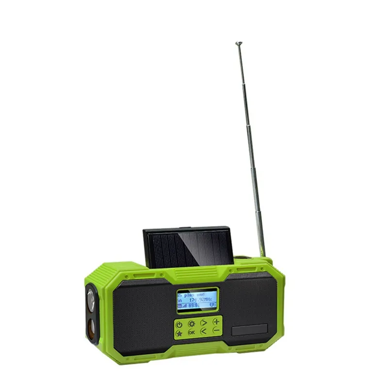 D588 Dual Horn Bt Lautsprecher bin FM Dab Radio Hf Transceiver Ham Solar Lautsprecher noaa wb Radio To Broadcast Notfall wetter