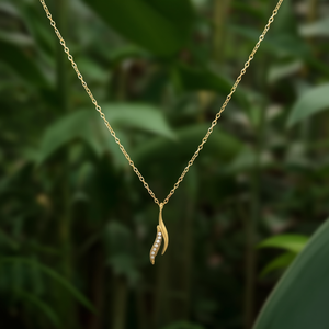 Collier pendentif tendance en acier inoxydable 316L avec placage or PVD, design durable et résistant - Product Image 3