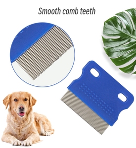 Escova de Limpeza e Remoção de Piolhos para Animais de Estimação, Ferramenta de Aço Inoxidável para Remoção de Pelos, Pente para Cães e Gatos - Product Image 4