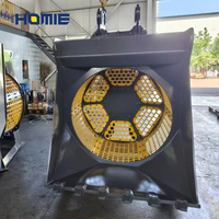 Godet de criblage rotatif hydraulique pour excavatrice, pour le criblage de pierres de sable et de terre de surface