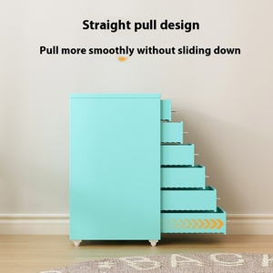 Modern Design <strong>Office</strong> Desk <strong>Drawer</strong> Storage Cabinet Movable Iron Low Multi-Layer <strong>Locker</strong> Slit File Cabinet Helmer - Product Image 3