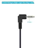 Câble audio AUX jack mâle mono TRS TRRS plaqué or 2,5 mm 3,5 mm à angle droit stéréo personnalisé
