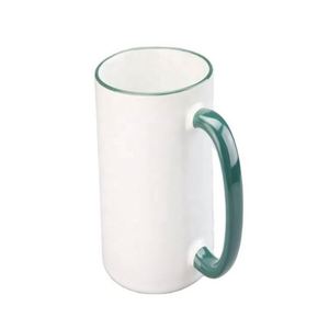 Mug en céramique vierge pour sublimation Prosub Wholesale 11oz avec couleurs de rebord, personnalisable par impression DIY, avec poignée - Product Image 4