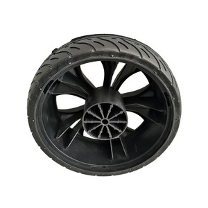 Neumático ancho de alta calidad, ruedas planas de poliuretano sin ruedas, 10x3 - Product Image 3