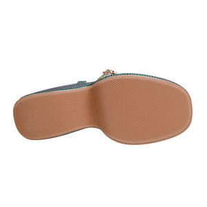 पट्टा हीरा लक्जरी महिला जूते नई स्त्राी सैंडल मोटी ऊँची एड़ी के मंच चंकी कील सैंडल बड़ा आकार - Product Image 4