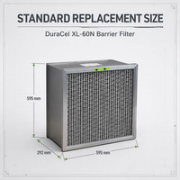 Nouveau filtre de remplacement DuraCel XL-60N pour turbine à gaz, barrière filtrante F6, débit d'air élevé 3400 m³/h, boîte de filtre d'admission d'air en polyester