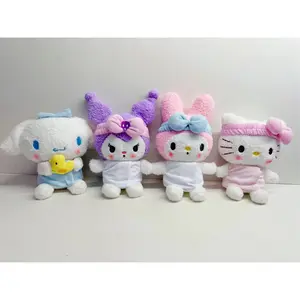 2024 Kawaii peluş oyuncak mi makine oyuncak kız hediye sevimli yastık dolması hayvan bebek pençe toptan