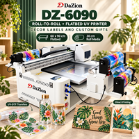 Printer UV DTF Roll to Roll Flatbed DZ-6090 untuk Transfer Film AB Mug Custom Ukuran Kecil dan Pencetakan Langsung pada Panel Kayu 60x90cm