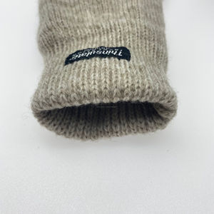 Color Beige de Cuero de cerdo Palma Thinsulate <span class=keywords><strong>del</strong></span> trazador de líneas de trabajo para invierno, 20% Lana, 80% acrílico guantes - Product Image 5